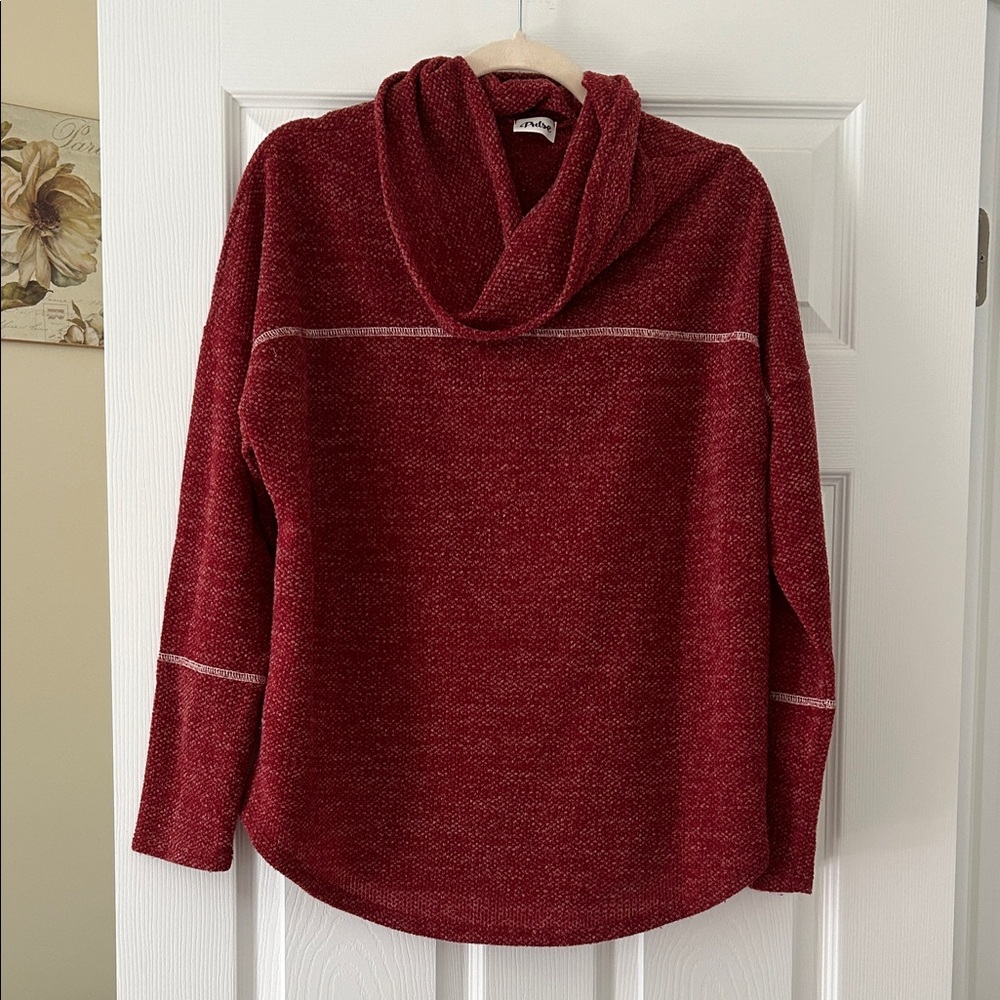 Pulse Maroon Cowl Neck Sweater